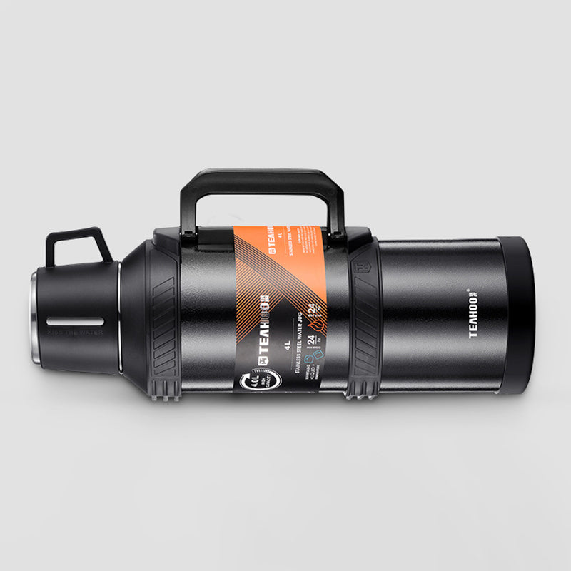 TEAHOO 4.0L Outdoor Water Bottle 304 Stainless Steel Insulated Cup (BPA Free, No FDA)
