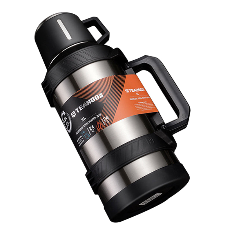 TEAHOO 3.0L Leak Proof 304 Stainless Steel Insulated Cup Water Bottle (BPA Free, No FDA)