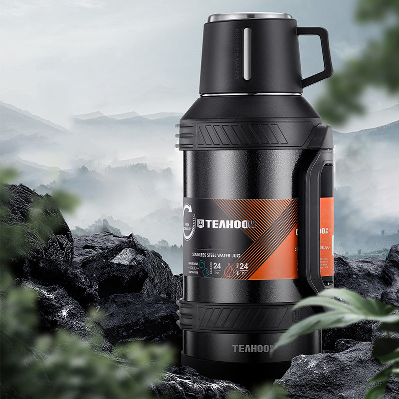 TEAHOO 2.3L 304 Stainless Steel Insulated Cup Outdoor Water Bottle (BPA Free, No FDA)