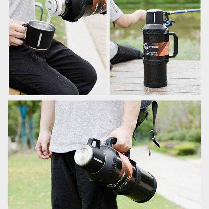 TEAHOO 2.3L 304 Stainless Steel Insulated Cup Outdoor Water Bottle (BPA Free, No FDA)
