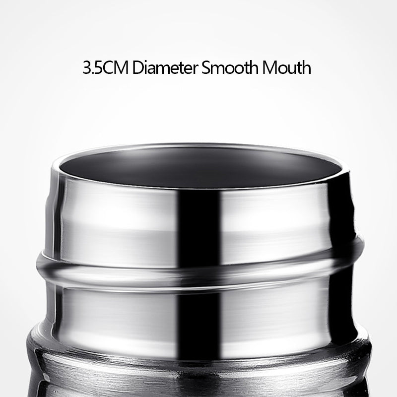 500ml 304 Stainless Steel Vacuum Insulated Cup Taper Water Bottle for Outdoor Sports (BPA Free, with FDA)