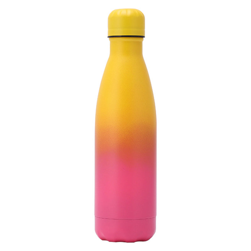500ml Narrow Mouth Gradient 304 Stainless Steel Vacuum Insulated Sports Water Bottle (BPA Free, with FDA)