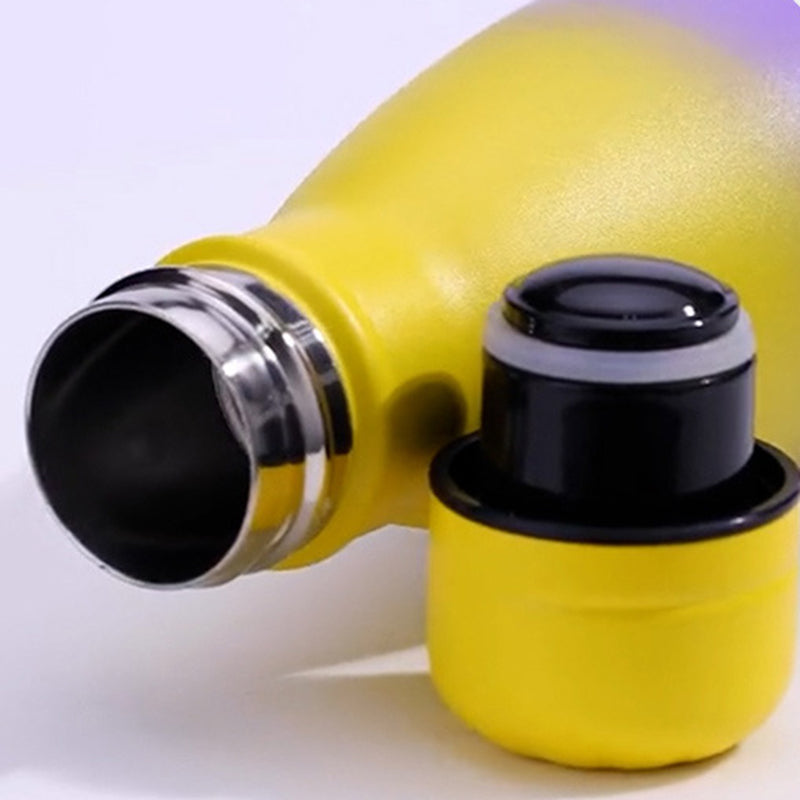 500ml Narrow Mouth Gradient 304 Stainless Steel Vacuum Insulated Sports Water Bottle (BPA Free, with FDA)