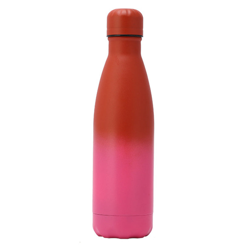500ml Narrow Mouth Gradient 304 Stainless Steel Vacuum Insulated Sports Water Bottle (BPA Free, with FDA)
