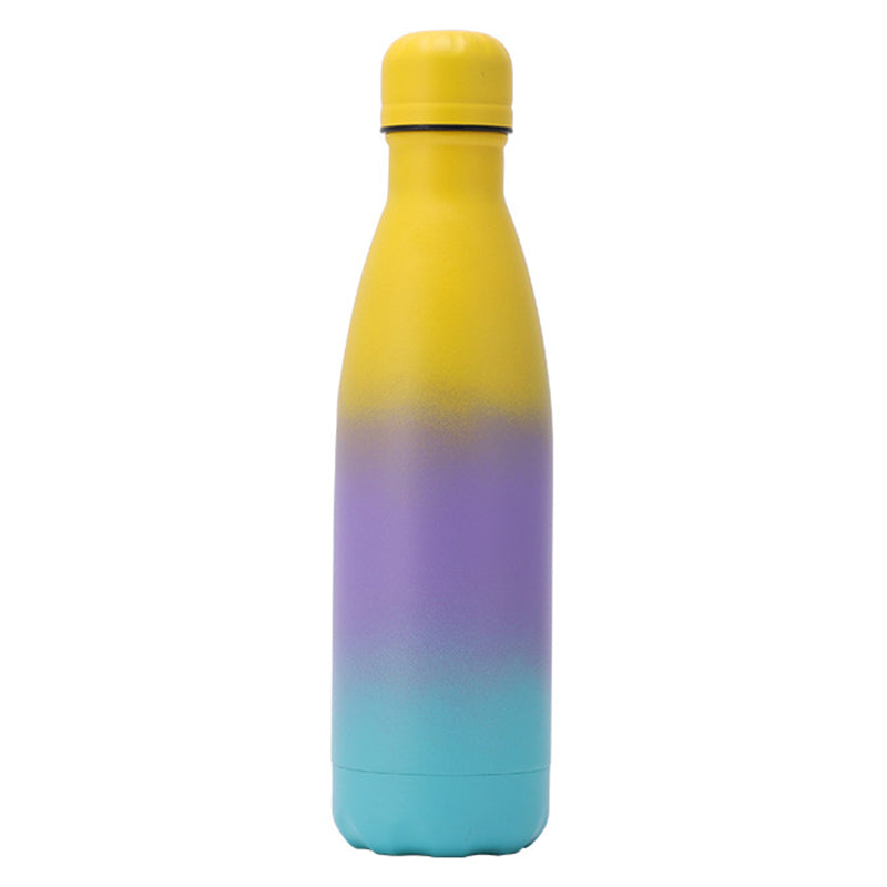 500ml Narrow Mouth Gradient 304 Stainless Steel Vacuum Insulated Sports Water Bottle (BPA Free, with FDA)