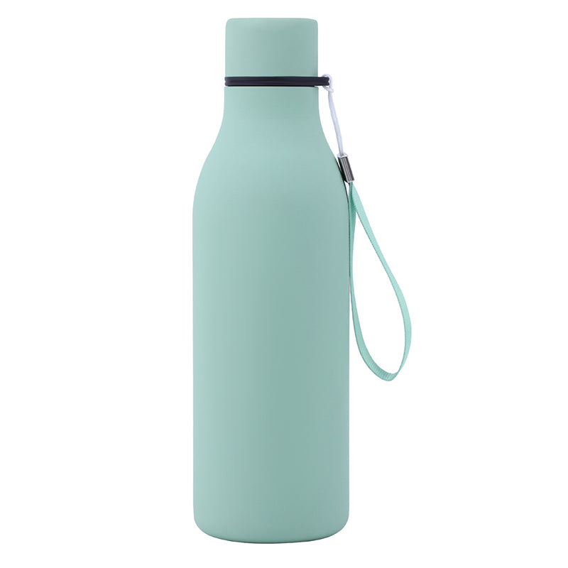 550ml Vacuum Insulated Water Bottle 304 Stainless Steel Cup with Lanyard (BPA Free, with FDA)