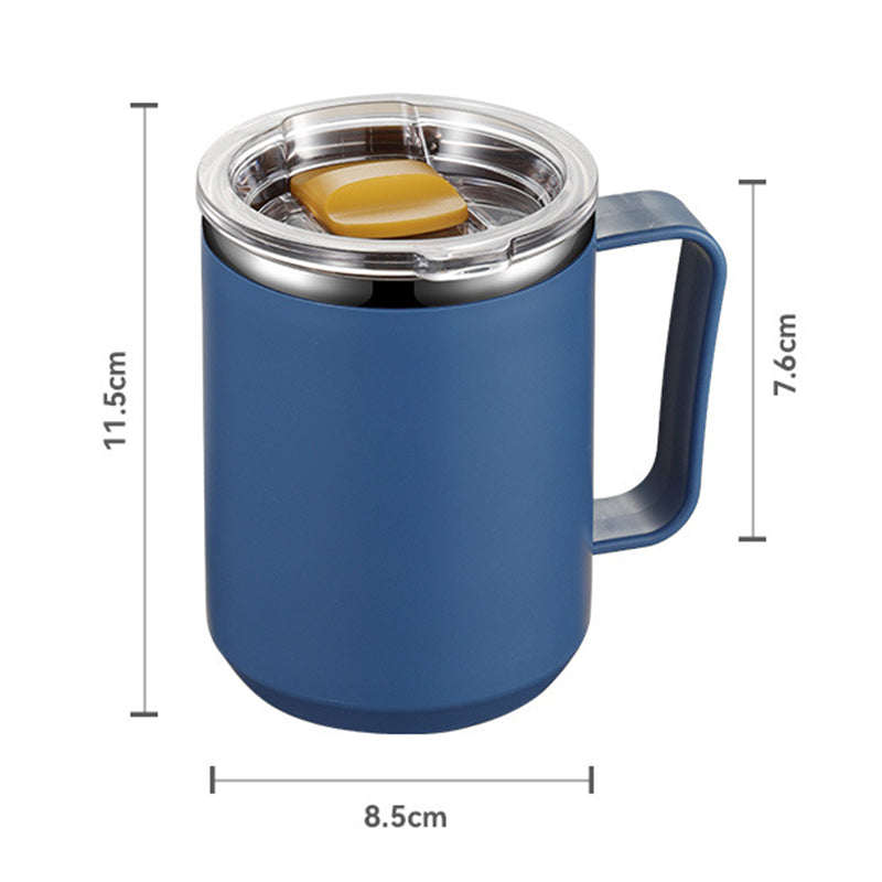 450ml 304 Stainless Steel Travel Mug Insulated Coffee Cup with Lid (BPA Free, No FDA)