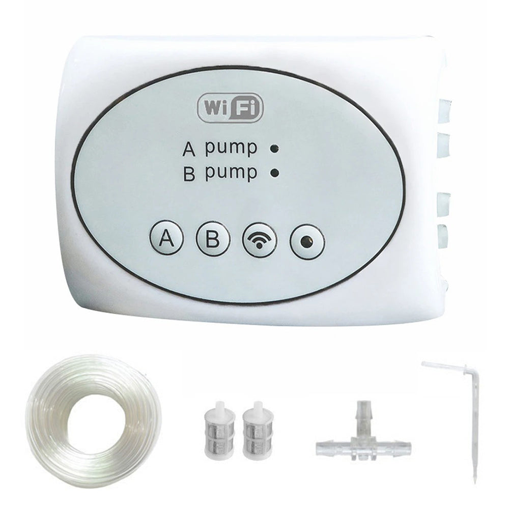 WiFi Water Timer Remote Control Potted Plant Smart Watering System with 10m Water Pipe+15 Emitters