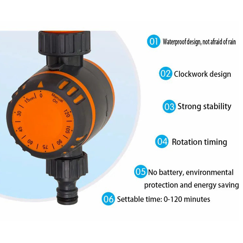 Single Outlet Automatic Garden Irrigation Controller Intelligent Mechanical Water Timer