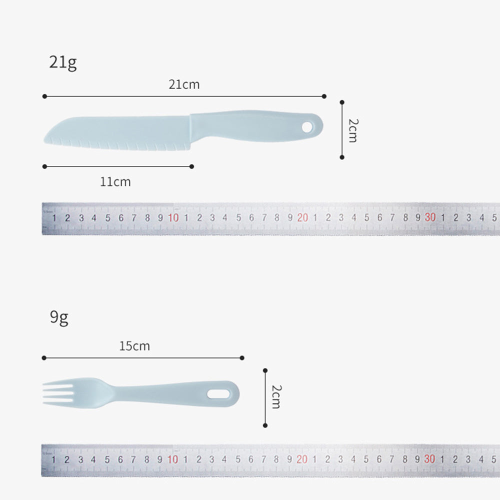 6Pcs / Set Children Chef Knife Cutting Board Plastic Plate Kitchen Utensils Set (BPA Free, No FDA)