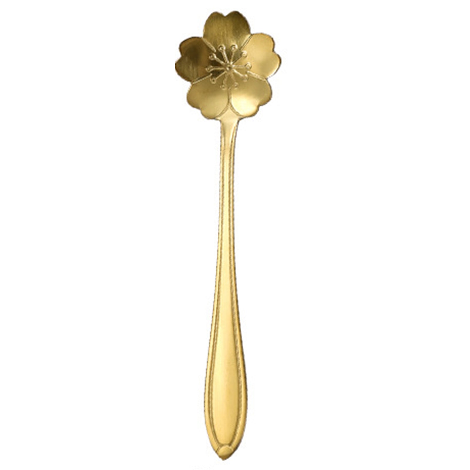 2-Piece Set Mixing Spoon 12.5cm Stainless Steel Sakura Coffee Spoon (without FDA Certificate)