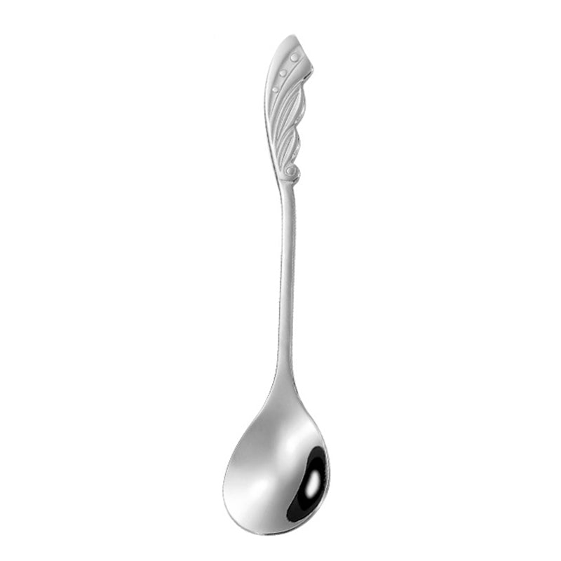 Stainless Steel Coffee Tea Stirring Spoon Dessert Spoon, Silver (BPA Free, No FDA)