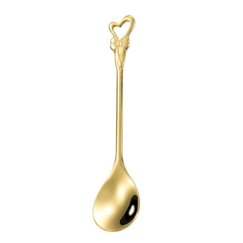 Coffee Tea Stirring Spoon Stainless Steel Dessert Spoon, Gold (BPA Free, No FDA)