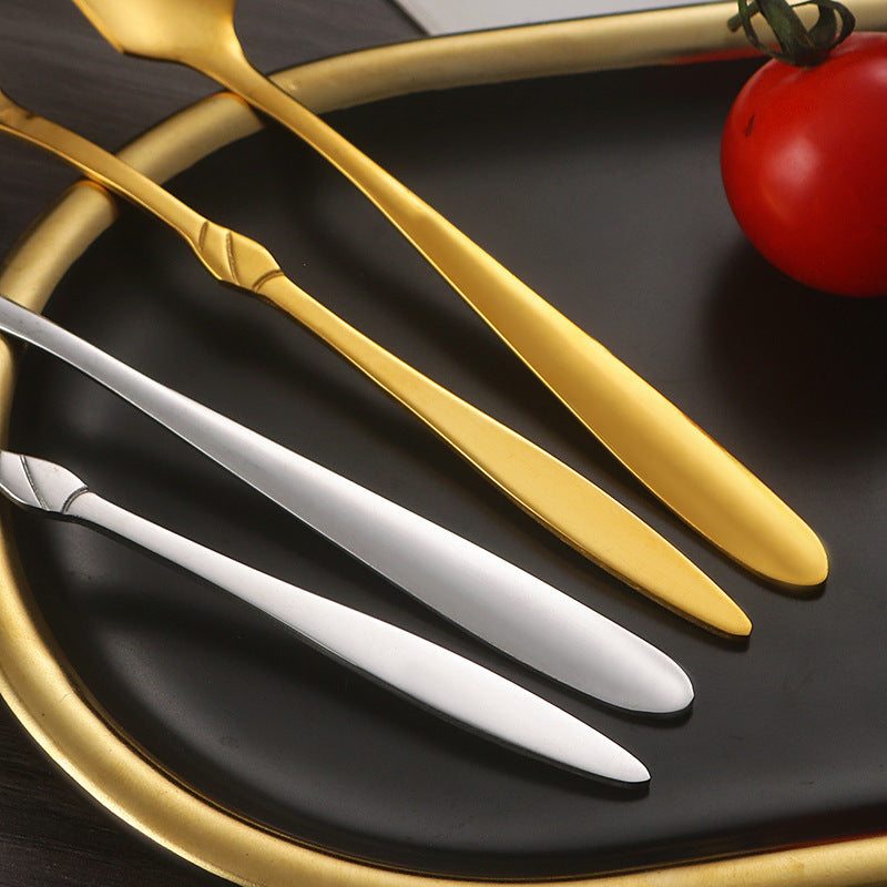 5Pcs Small Spoon / Fork Stainless Steel Dessert Spoon Fruit Fork (BPA Free, No FDA Certificate)