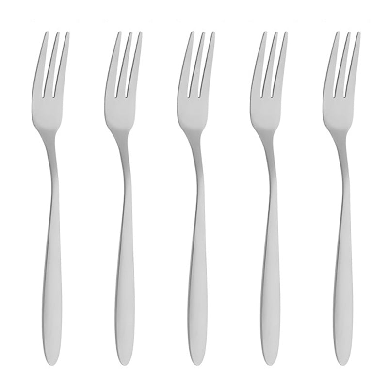 5Pcs Small Spoon / Fork Stainless Steel Dessert Spoon Fruit Fork (BPA Free, No FDA Certificate)