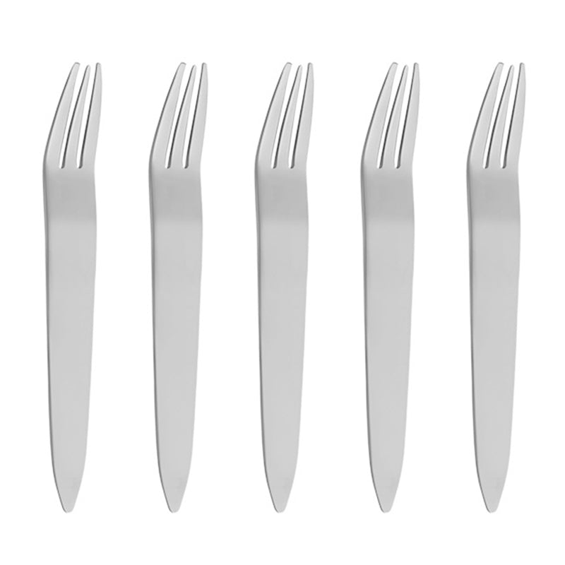 5Pcs Small Spoon / Fork Stainless Steel Dessert Spoon Fruit Fork (BPA Free, No FDA Certificate)