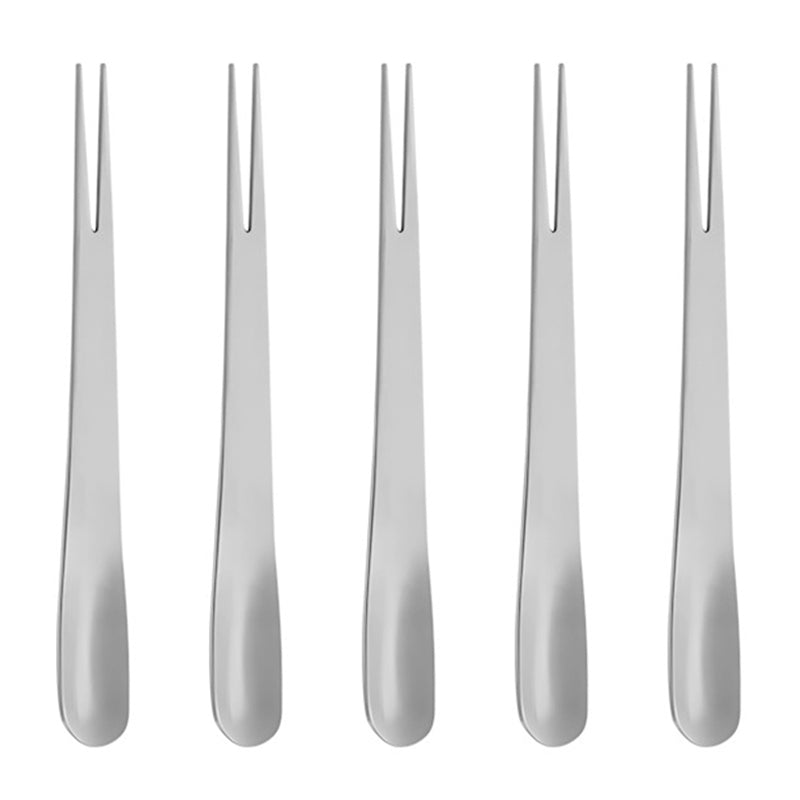 5Pcs Small Spoon / Fork Stainless Steel Dessert Spoon Fruit Fork (BPA Free, No FDA Certificate)