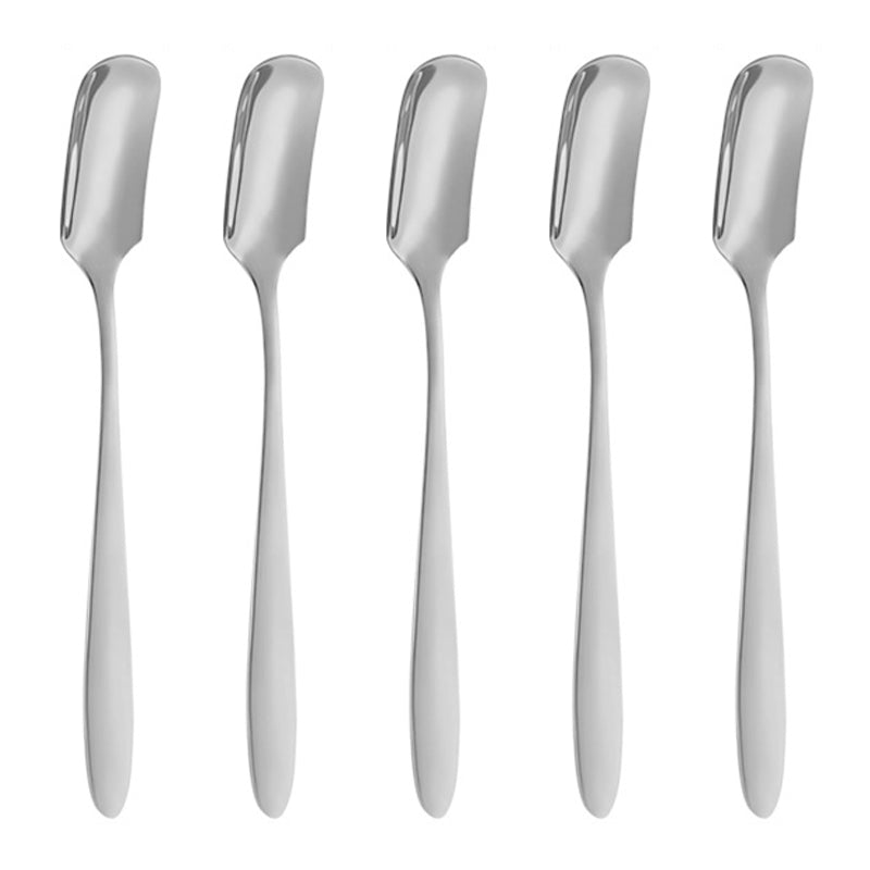5Pcs Small Spoon / Fork Stainless Steel Dessert Spoon Fruit Fork (BPA Free, No FDA Certificate)