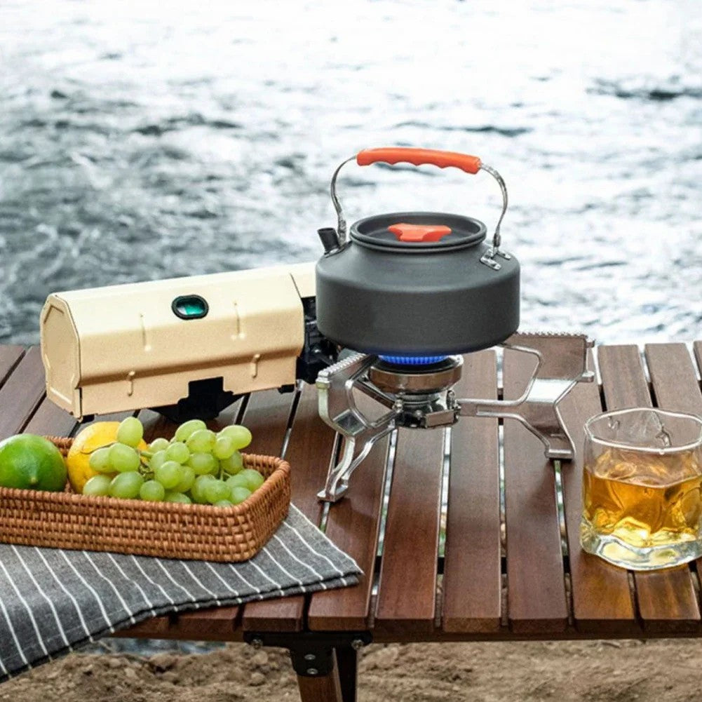 001 Portable Camping Stove Burner Outdoor Picnic Cooking Folding Gas Stove