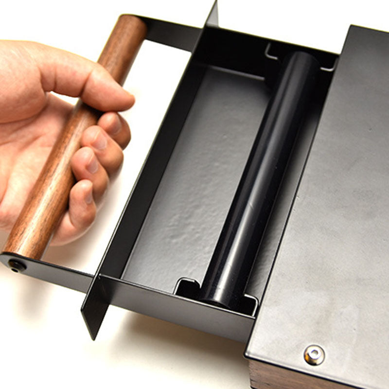 001 Coffee Knock Box Drawer Stainless Steel Pull-Out Style Coffee Grounds Powder Container Bin