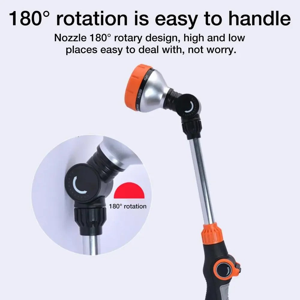 Household Car Washing Spray Nozzle High Pressure Water Spray Multiple Spray Modes Car Water Gun Cleaning Tool