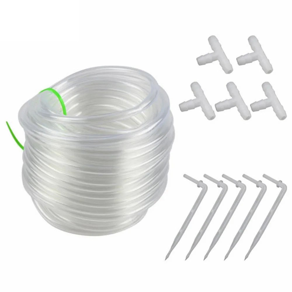 5m PVC Water Pipe Garden Drip Irrigation Transparent Hose for Automatic Waterer
