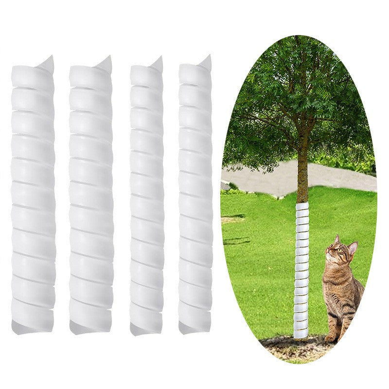 2 Large + 2 Small Tree Trunk Protectors Plastic Tree Trunk Wrap Pipes Bark Guard