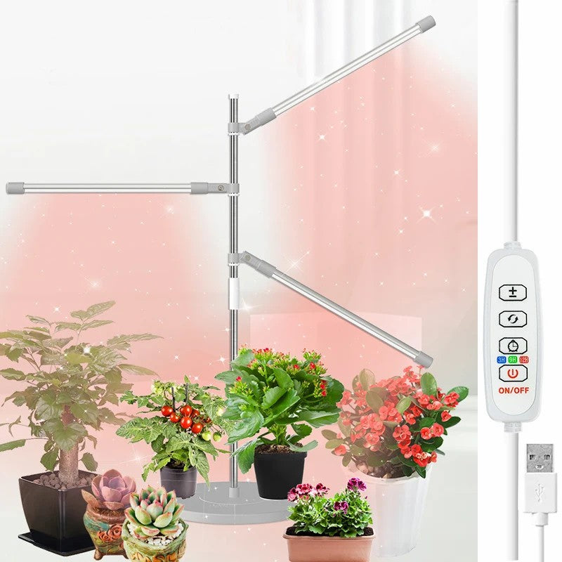 XYM-Grow Light(4000+RB)-TX-WX 10W Indoor Succulent Plant Vegetable Fruit Growth Lamp Full Spectrum Plant Light Bar