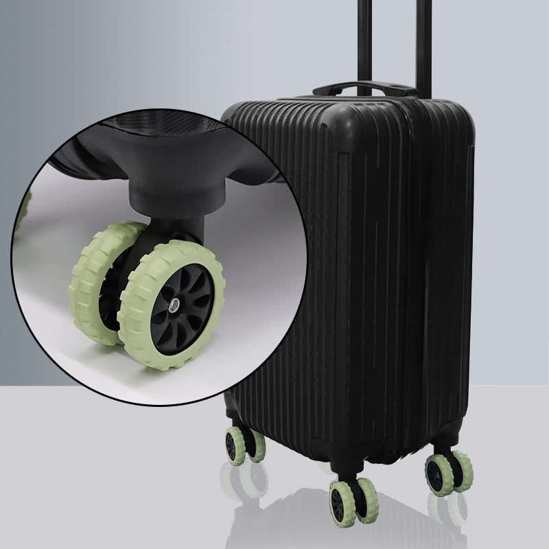 8Pcs Luggage Wheels Protector Reduce Noise Silicone Wheels Caster Shoes, Size S