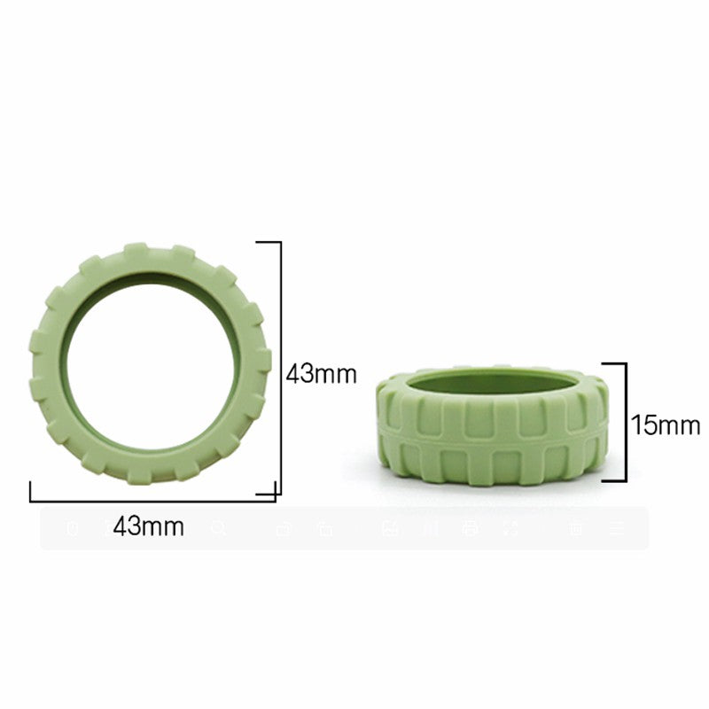 8Pcs Luggage Wheels Protector Reduce Noise Silicone Wheels Caster Shoes, Size S