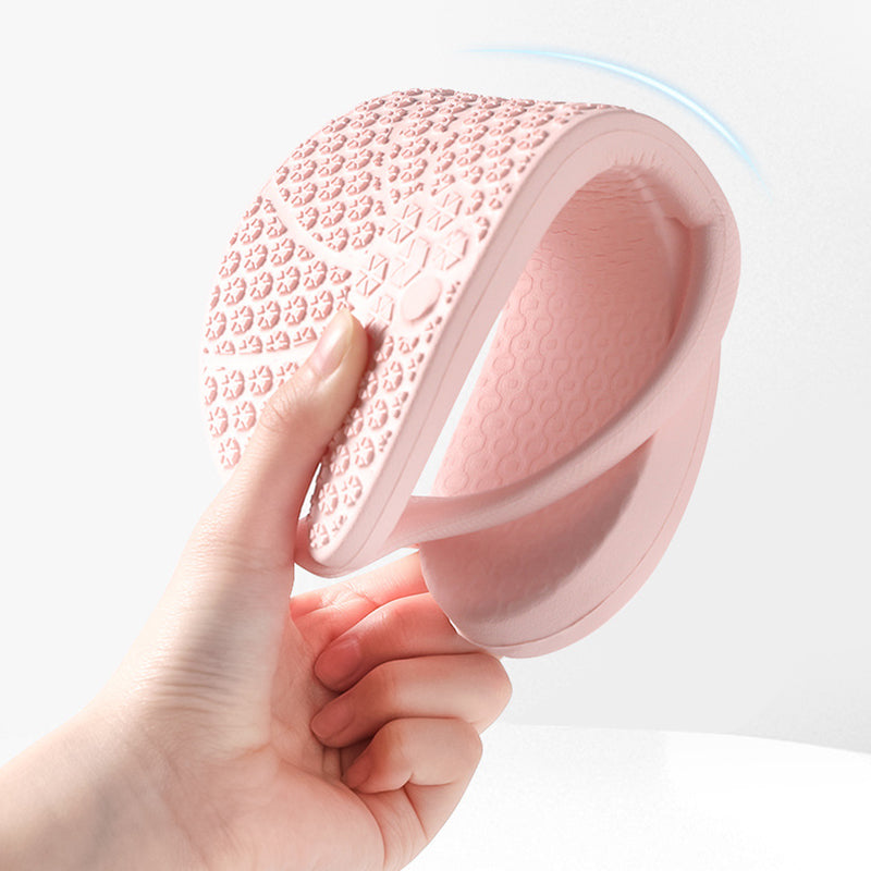 ETRAVEL tx14 1 Pair Unisex Bathroom Non-Slip EVA Slippers Portable Travel Slippers
