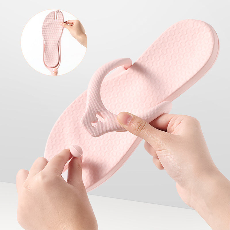 ETRAVEL tx14 1 Pair Unisex Bathroom Non-Slip EVA Slippers Portable Travel Slippers