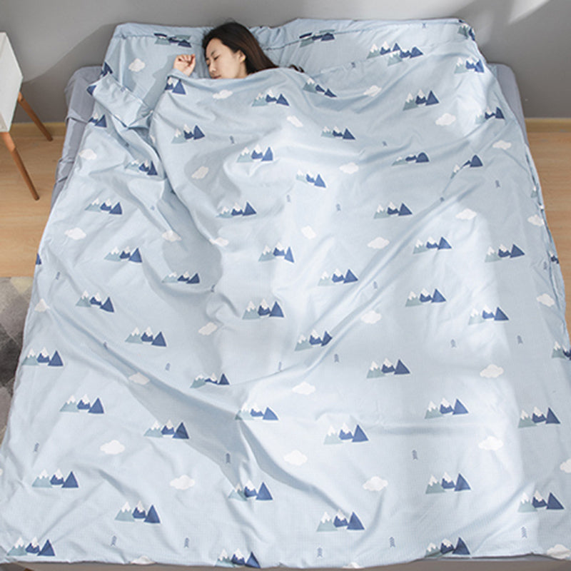 ETRAVEL SD11 Washed Cotton Sleeping Bag Liner Travel Camping Hotel Sheet (180-210cm)