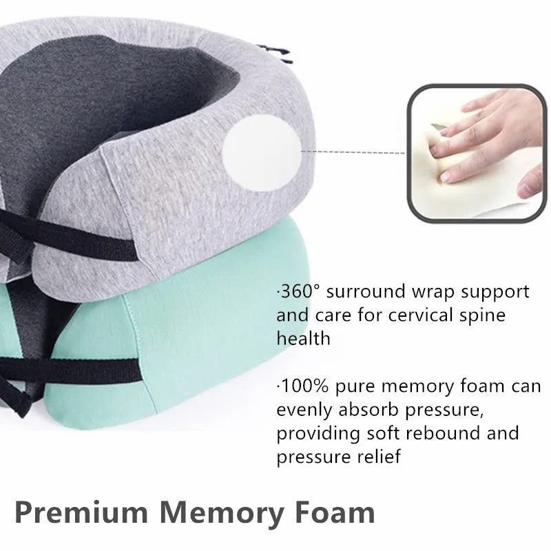 Travel Train Plane U-shaped Pillow Slow Rebound Memory Foam Neck Pillow