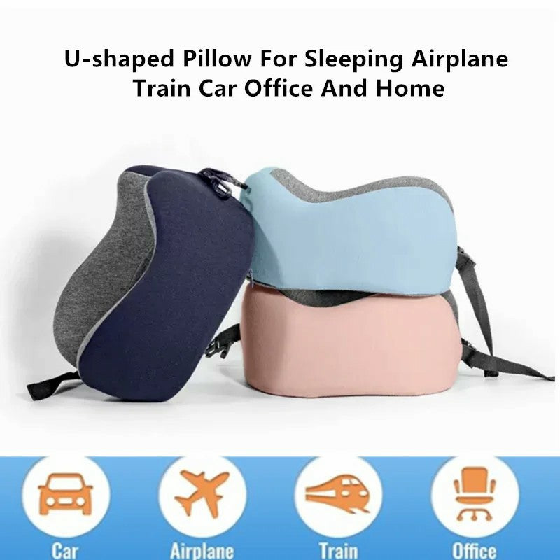 Travel Train Plane U-shaped Pillow Slow Rebound Memory Foam Neck Pillow