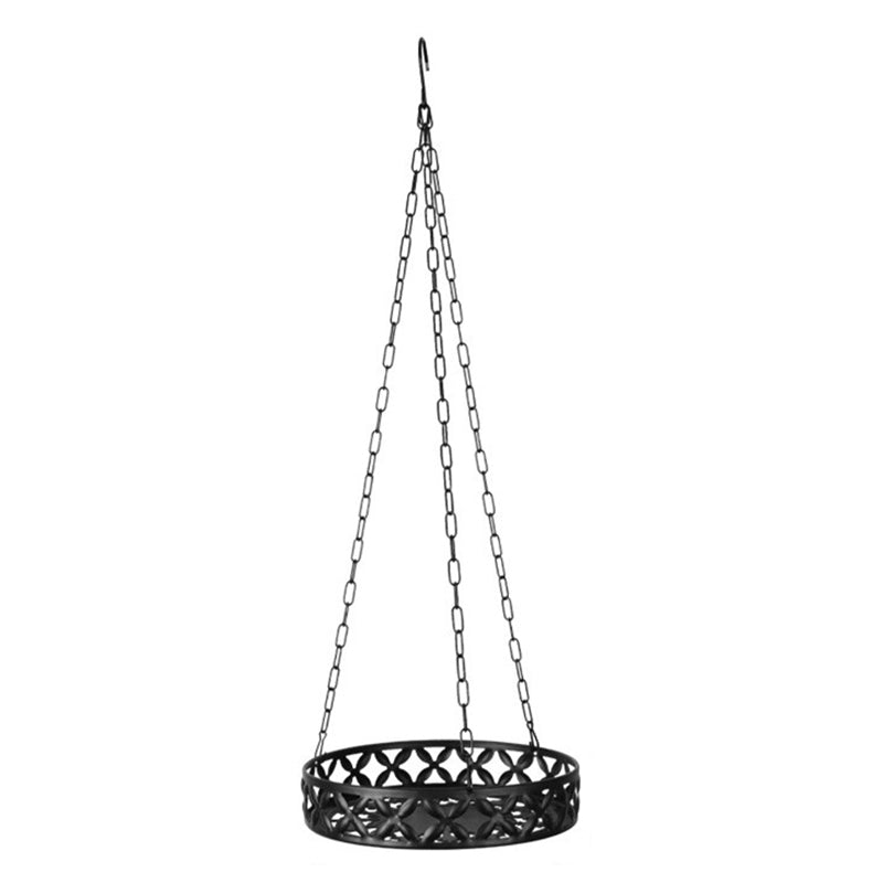001-DL-01 Iron Hanging Flower Pot Indoor Outdoor Balcony Potted Plant Display Basket
