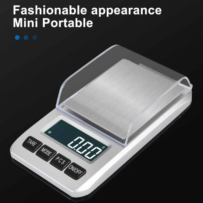 500g / 0.01g 6 Units Pocket Jewelry Scale Stainless Steel Mini Electronic Scale