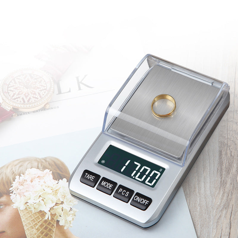 500g / 0.01g 6 Units Pocket Jewelry Scale Stainless Steel Mini Electronic Scale
