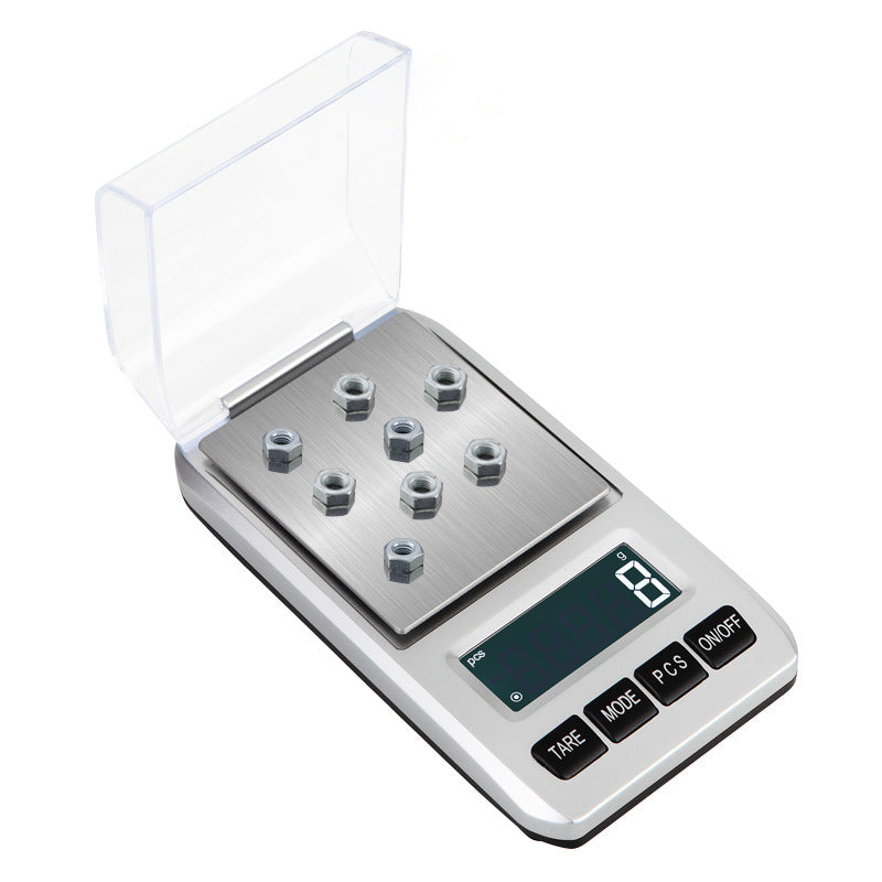 200g / 0.01g Stainless Steel Mini Electronic Scale 6 Units Pocket Jewelry Scale
