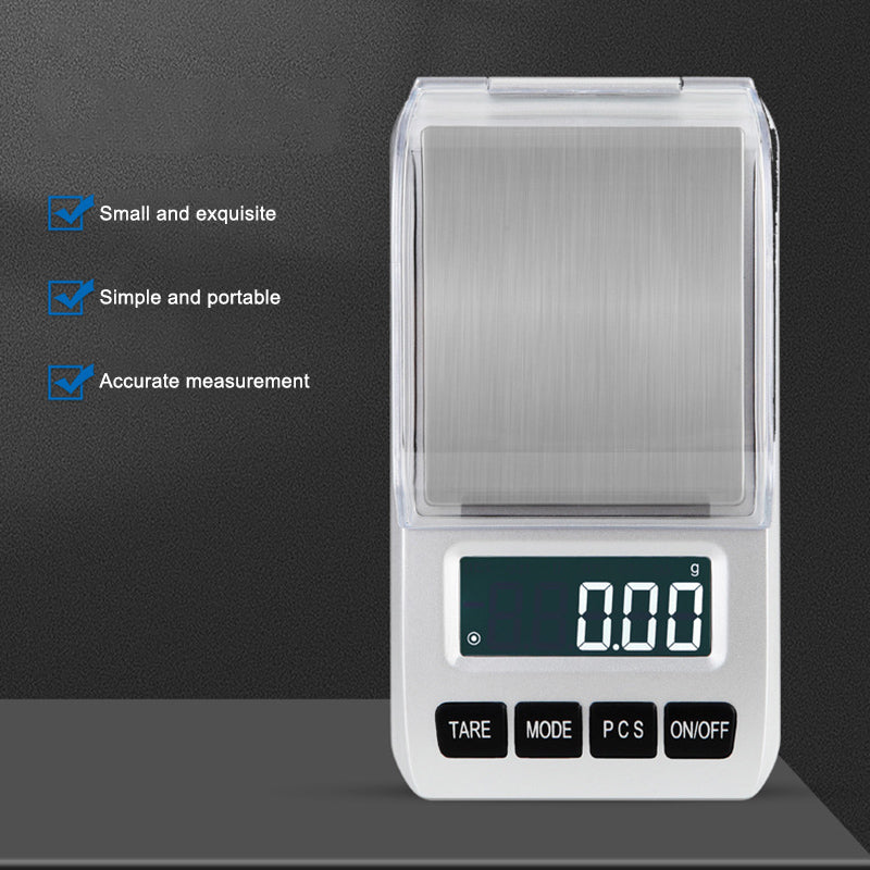 200g / 0.01g Stainless Steel Mini Electronic Scale 6 Units Pocket Jewelry Scale