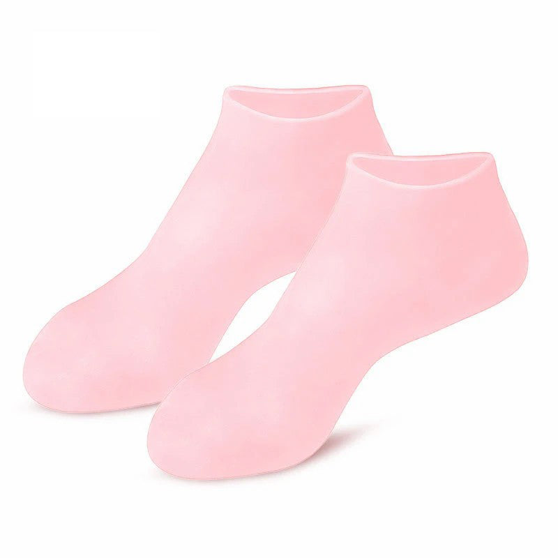 1 Pair Silicone Moisturizing Socks for Dry Cracked Feet Cracked Heels and Softening Rough Skin