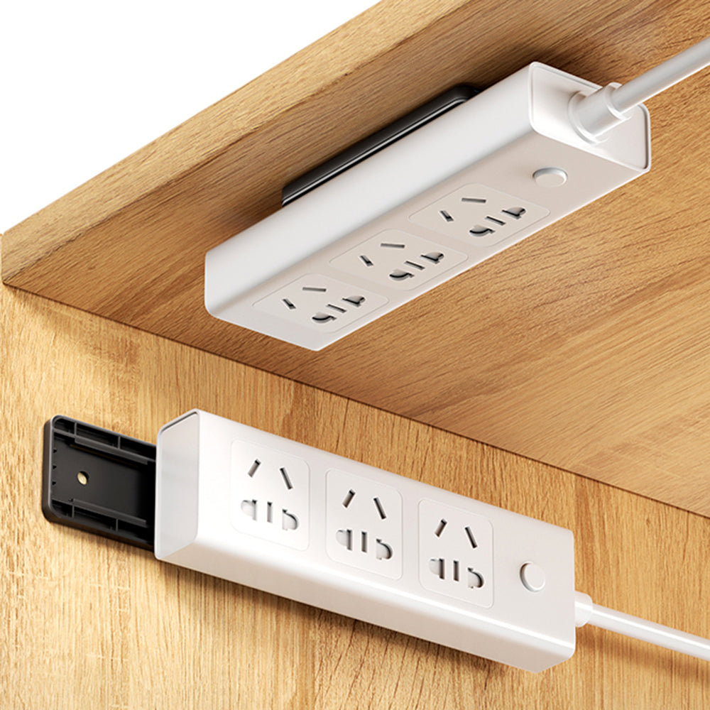 TOOCKI TQ-ZJ06 Punch-free Power Strip Holder Hard PC Self Adhesive Wall Mount Socket Fixer