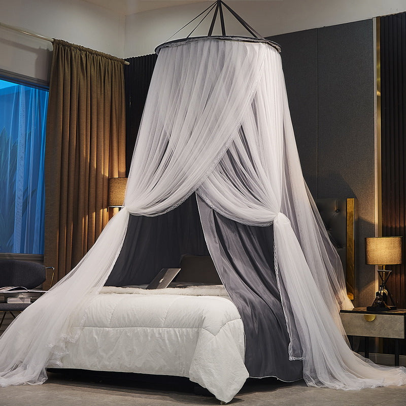 003 Polyester Bed Canopy Blackout Dome Bed Netting Canopy Dustproof Mosquito Net Bed for 1.8-2m Bed