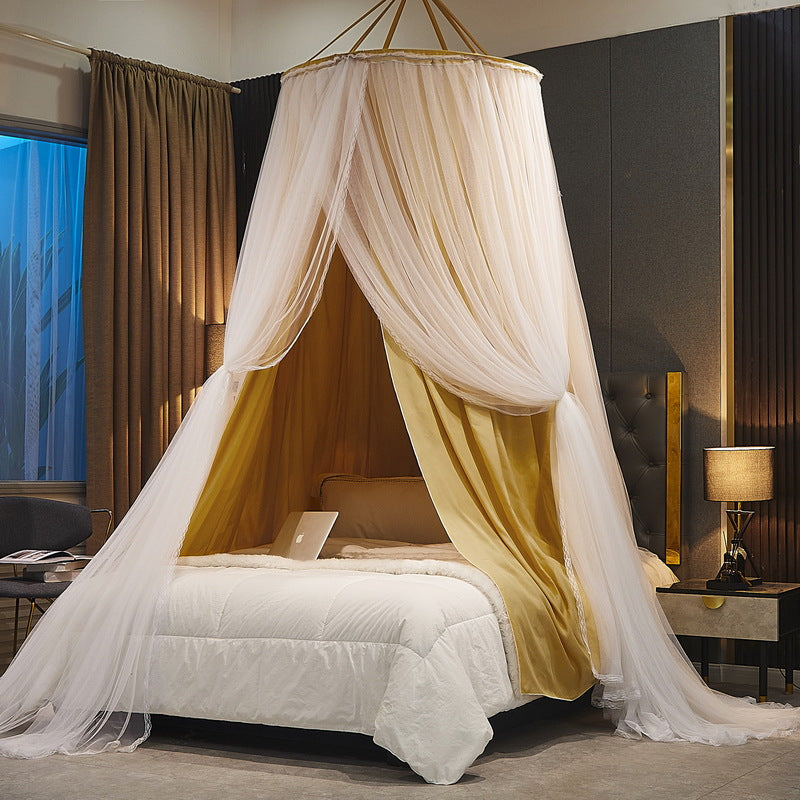 003 Polyester Bed Canopy Blackout Dome Bed Netting Canopy Dustproof Mosquito Net Bed for 1.8-2m Bed