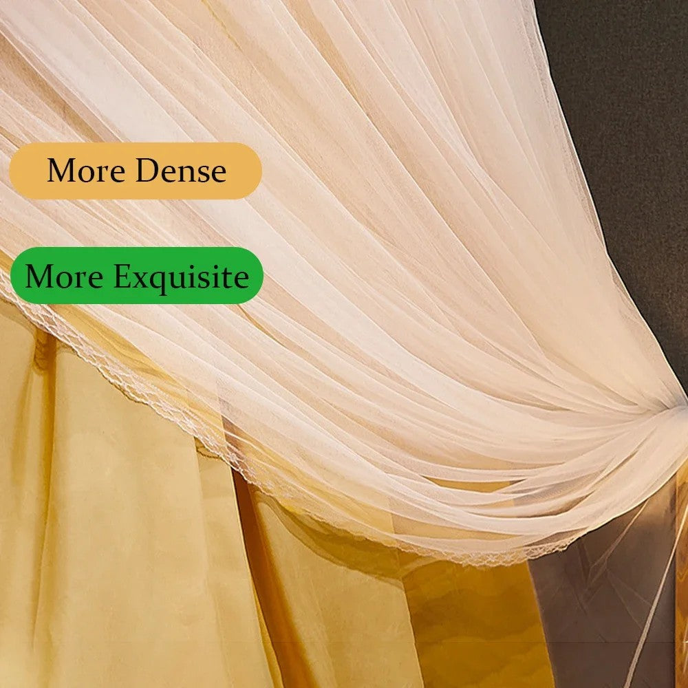 003 Polyester Bed Canopy Blackout Dome Bed Netting Canopy Dustproof Mosquito Net Bed for 1.8-2m Bed