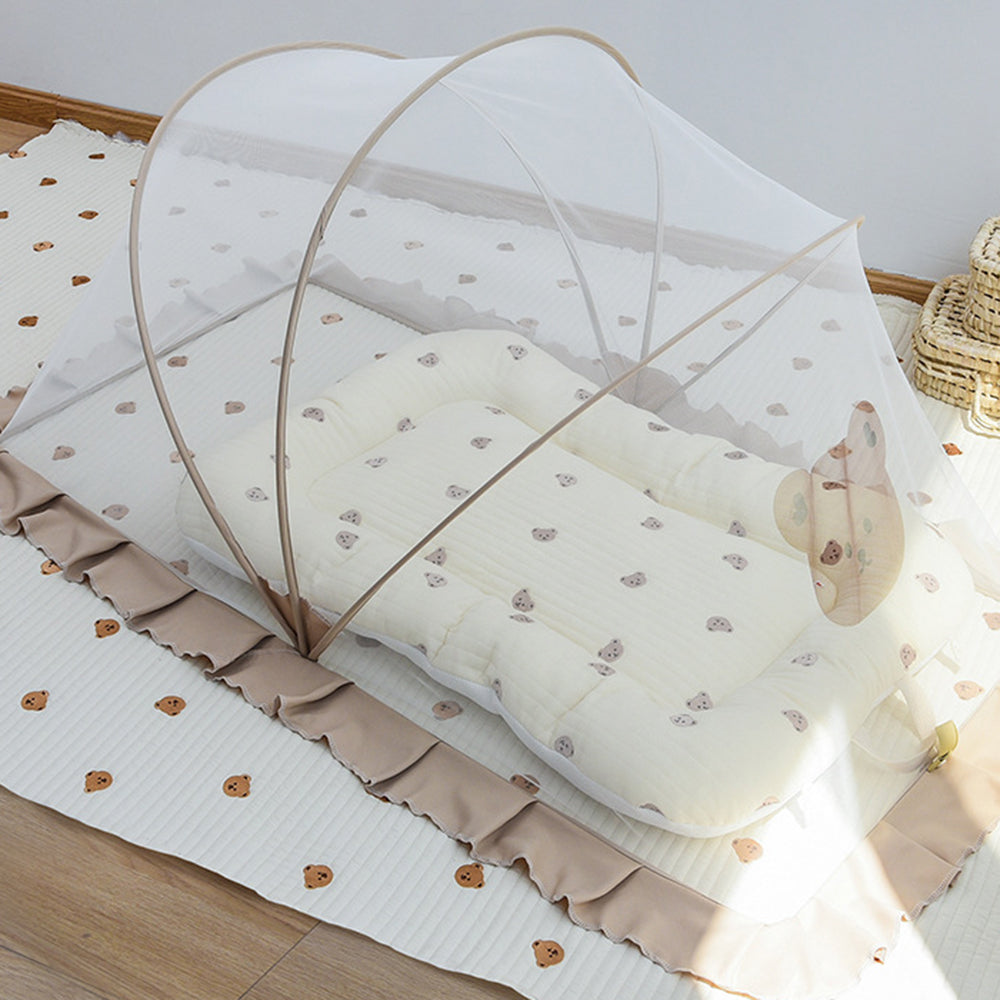 01 128*65cm Baby Mosquito Net Tent Full-Cover Canopy Mosquito Net for Kids Folding Mosquito Netting