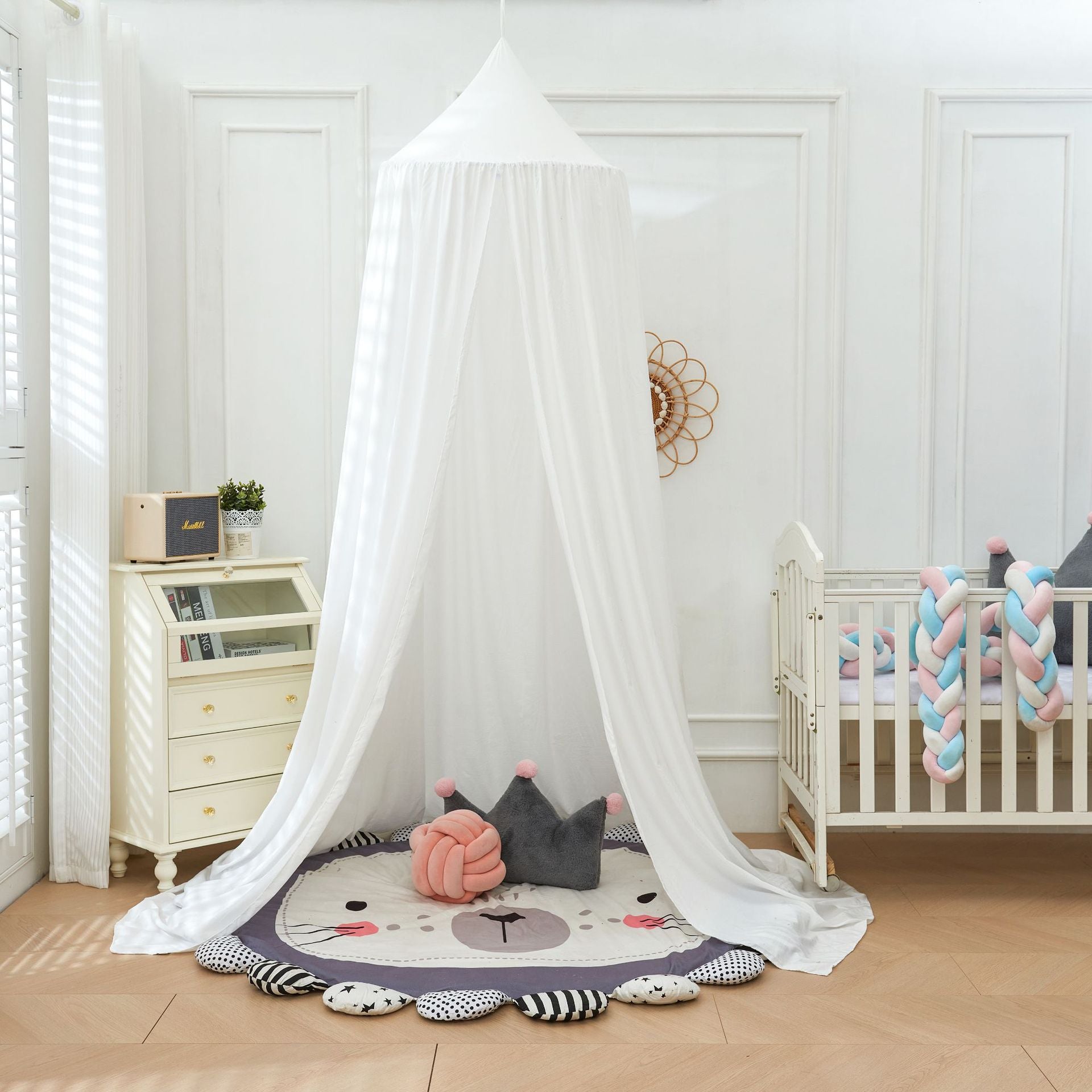 SXJ-01 65cm Princess Canopy Mosquito Net for Kids Round Dome Canopy Bed Decor