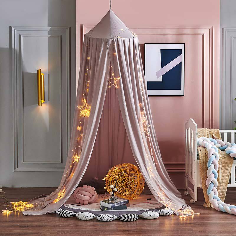 SXJ-01 65cm Princess Canopy Mosquito Net for Kids Round Dome Canopy Bed Decor