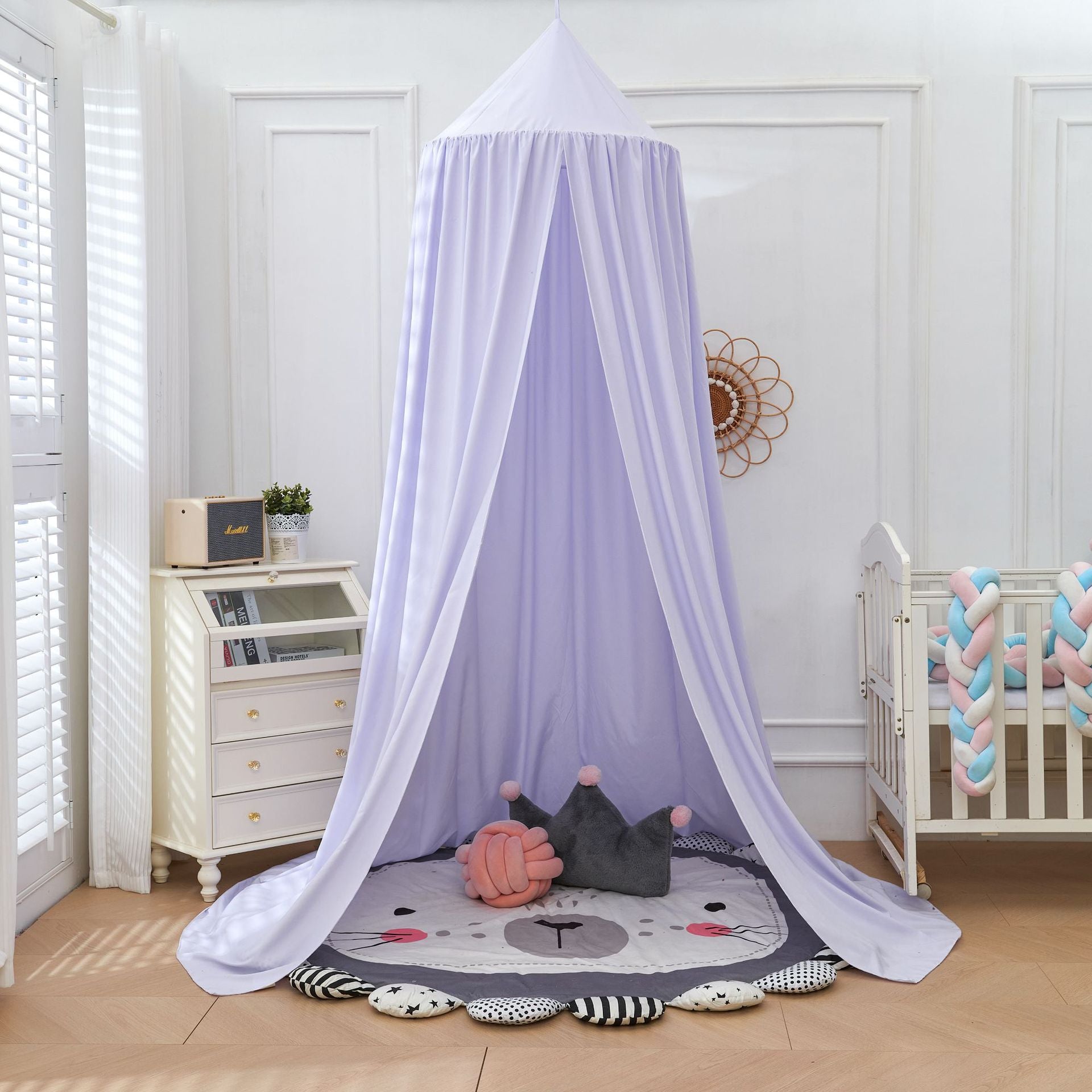 SXJ-01 65cm Princess Canopy Mosquito Net for Kids Round Dome Canopy Bed Decor