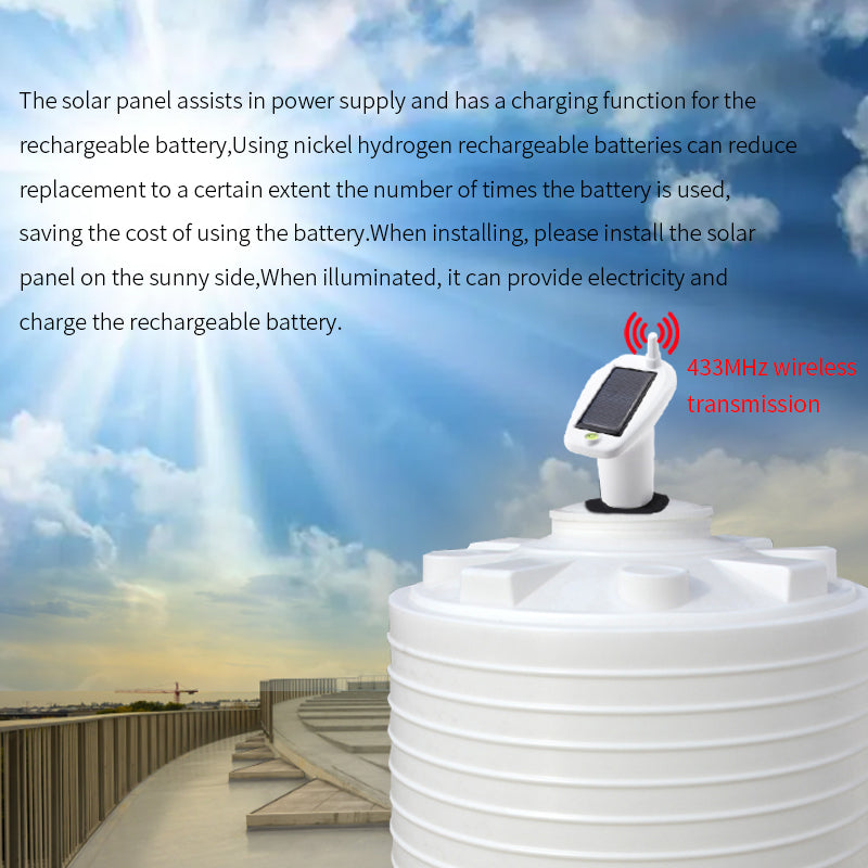 TS-FT001 Ultrasonic Liquid Level Meter Water Tank Level Temperature Meter Indoor Temperature Detector